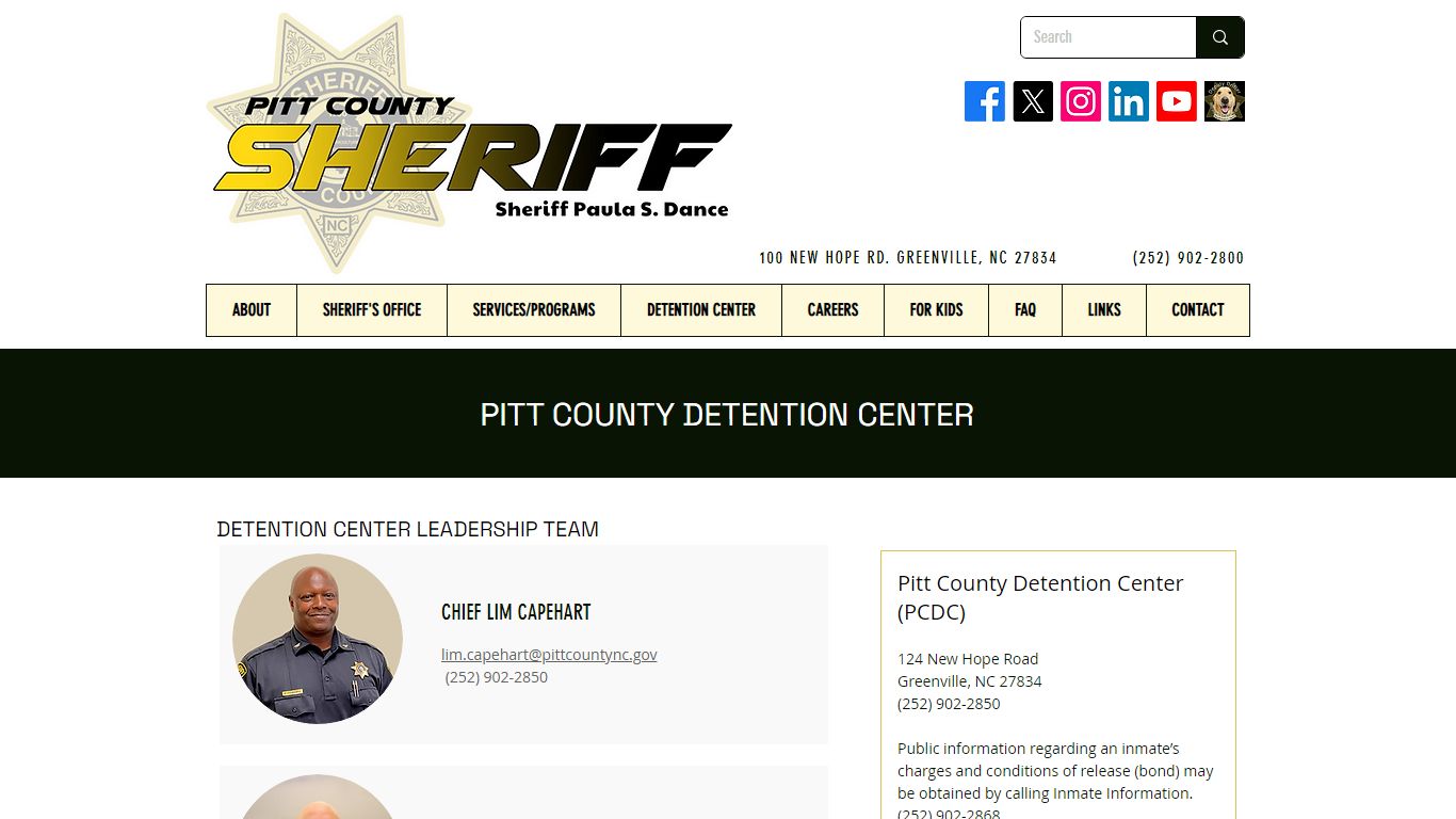 PITT COUNTY DETENTION CENTER